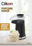 CLIKON ELECTRIC POPCORN MAKER WITH MEASURING CUP, ONE TOUCH OPERATION, HOT AIR COOKING TECHNOLOGY, 1100W, OIL AND FAT FREE  -  CK2711