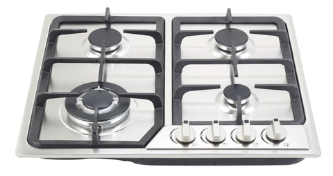 CLIKON - Stainless Steel Gas Hobs - 4 Burner - CK4296