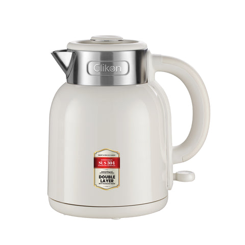 CLIKON DOUBLE WALL ELECTRIC KETTLE - 1600W