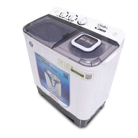 CLIKON  7KG WASHING MACHINE TWIN TUB SEMI-AUTOMATIC CK616