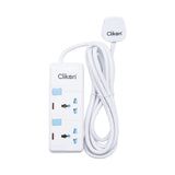 CLIKON  2 SLOT 3 METER CABLE LENGHT CLIKON EXTENSION CORD - CK2170